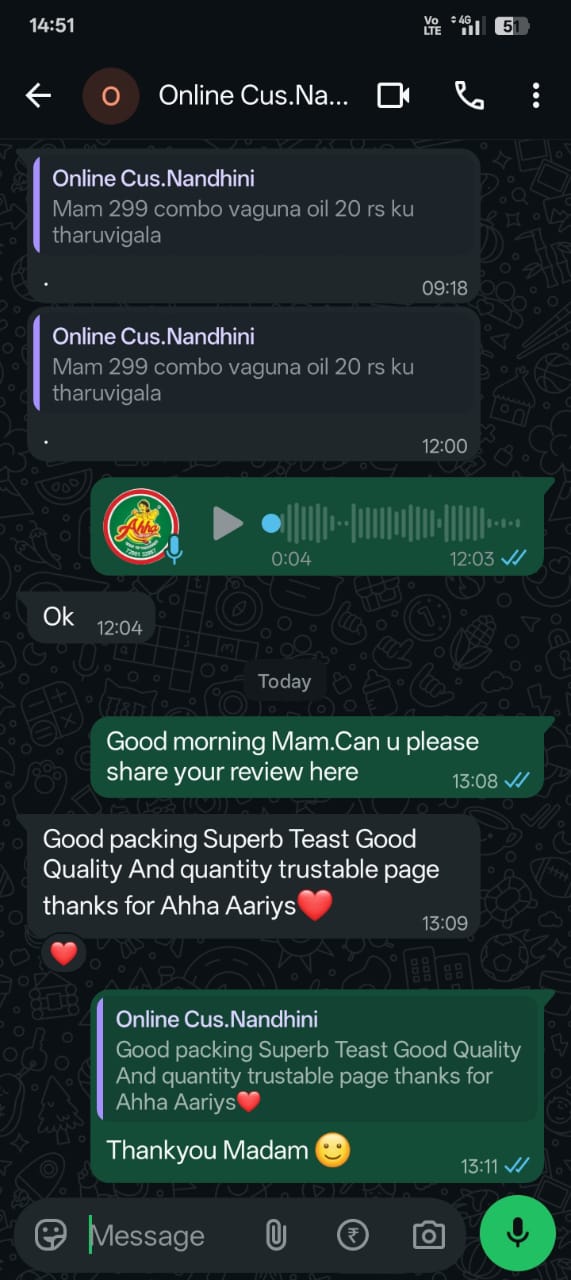 WhatsApp customer review 4