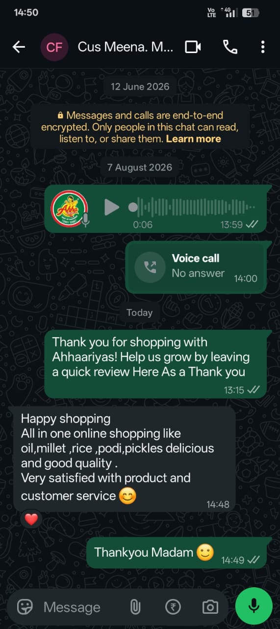 WhatsApp customer review 2